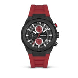 Ducati Chronograph Watch Red Silicon Strap Black Dial DTWGO0000801