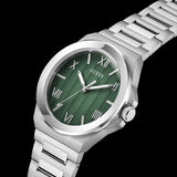 Guess Vinyl Men Green Dial Quartz Analog Watch GW0789G1