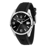 Maserati Attrazione Black Silicone Analog Gents Watch R8851151010