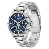 HUGO BOSS TROPER CHRONOGRAPH BLUE DIAL STEEL WATCH 1514069