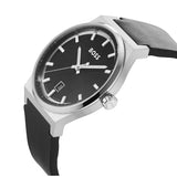 HUGO BOSS CANDOR BLACK LEATHER WATCH 1514075