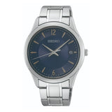 SEIKO CONCEPTUAL QUARTZ BLUE DIAL STEEL BRACELET MEN'S WATCH SUR419P1P