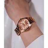 GUESS Ladies Rose Gold Tone Multi-function Watch GW0760L3