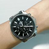 Casio Edifice Chronograph Silver Stainless Steel Strap Men Watch EFV-650D-1AVUDF-P