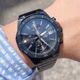 Casio Edifice Black Stainless Steel Strap Men Watch EFV-640DC-1AVUDF-P