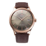 ORIENT BAMBINO RA-AC0P04Y30B AUTOMATIC BROWN LEATHER WATCH