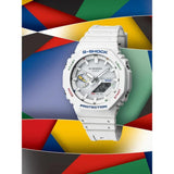 Casio G-Shock Analog-Digital White Resin Strap Men's Watch GA-B2100FC-7ADR