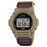 Casio General Digital Brown Cloth Strap Men's Watch W-219HB-5AVDF-P