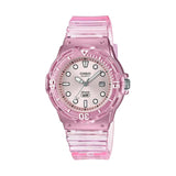 Casio General Pink Transparent Resin Strap Women Watch LRW-200HS-4EVDF-P