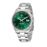 Maserati Competizione Green Dial Steel Watch R8853100043