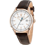 Maserati Sorpasso Brown Leather Steel Gents Watch R8851124002