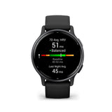 Garmin Vivoactive 5 Digital Black Silicone Strap Unisex Smartwatch GM-010-02862-50