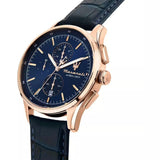 Maserati Sorpasso Blue Chronograph Leather Watch R8871624009