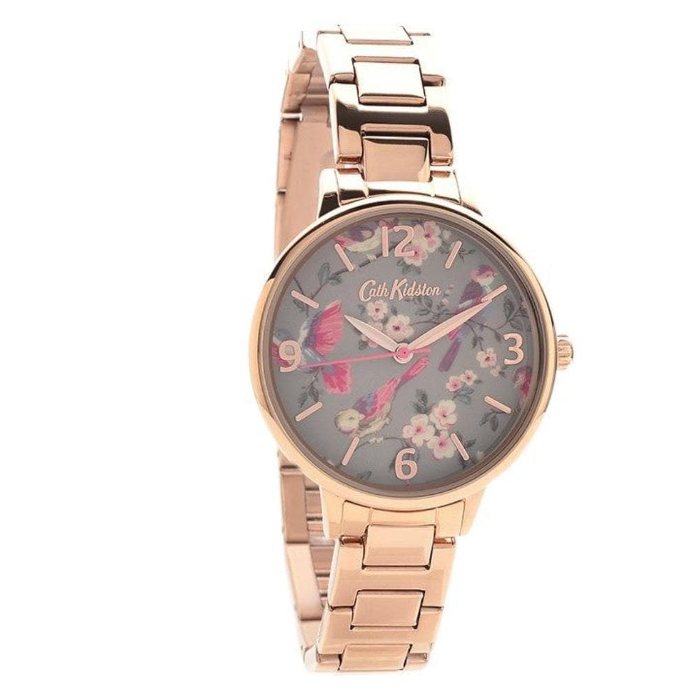 CATH KIDSTON QUARTZ BRITISH BIRDS ROSE GOLD ALLOY CKL001RGM LADIES WAT H2 Hub