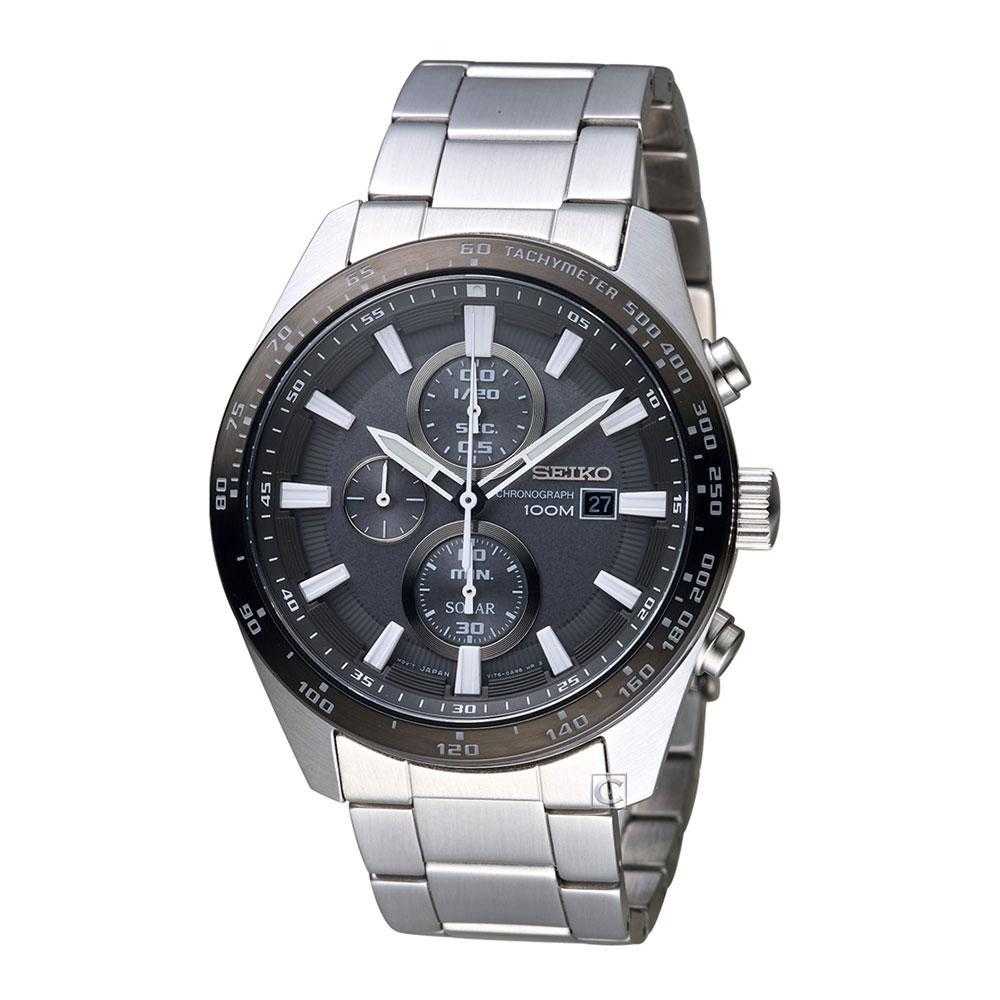 SEIKO CRITERIA SSC651P1 SOLAR CHRONOGRAPH MEN'S WATCH – H2 Hub