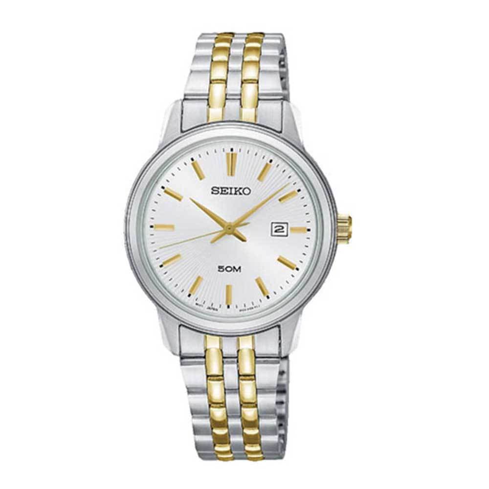 SEIKO GENERAL SUR661P1 QUARTZ STAINLESS STEEL WOMEN'S TWO TONE WATCH - H2 Hub Watches