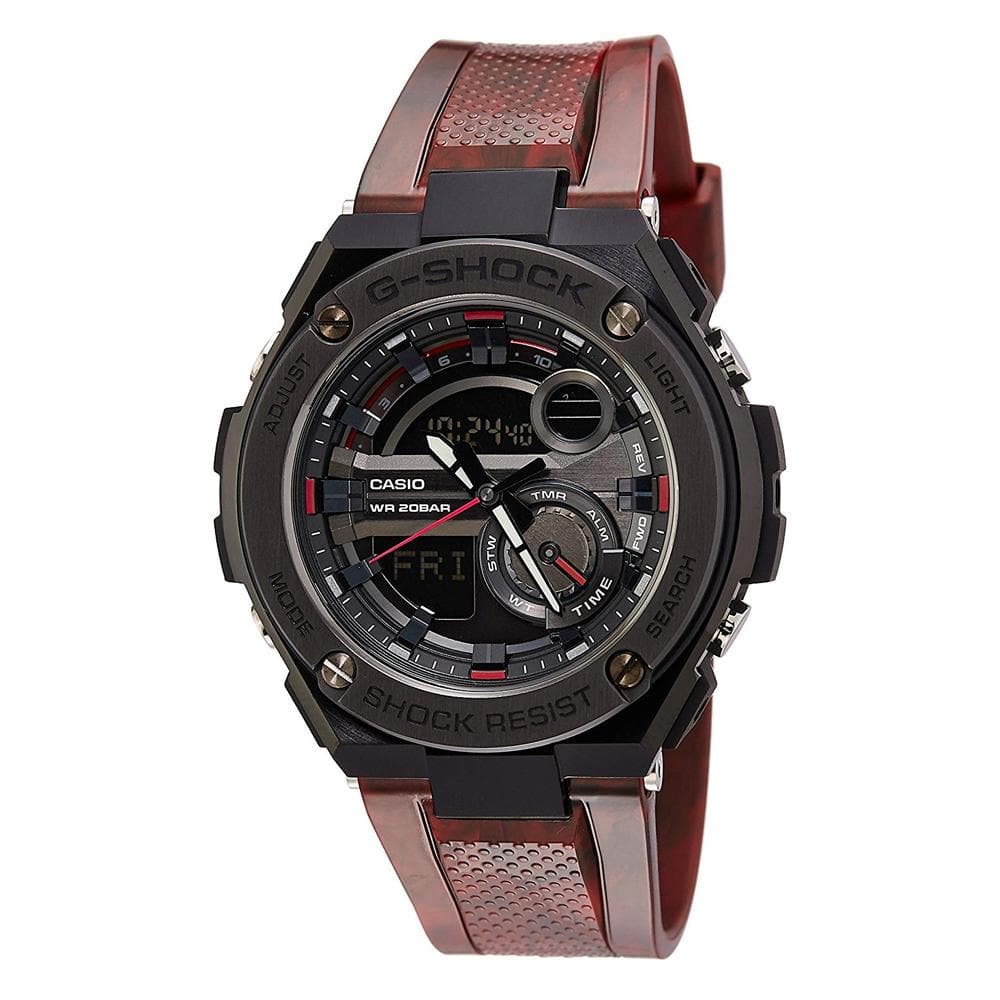 CASIO G SHOCK GST 210M 4ADR RED RESIN STRAP MEN S WATCH H2 Hub