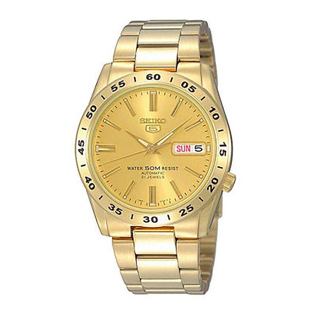 SEIKO 5 SNKE06K1 AUTOMATIC STAINLESS STEEL MEN'S GOLD WATCH - H2 Hub Watches