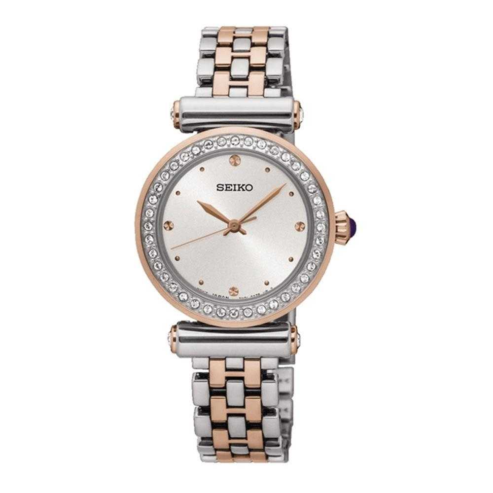 SEIKO GENERAL SRZ466P1 ANALOG STAINLESS STEEL WOMEN'S TWO TONE WATCH - H2 Hub Watches