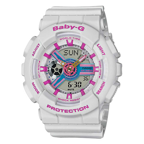 CASIO BABY-G BA-110NR-8ADR DIGITAL QUARTZ WHITE RESIN WOMEN'S WATCH - H2 Hub Watches