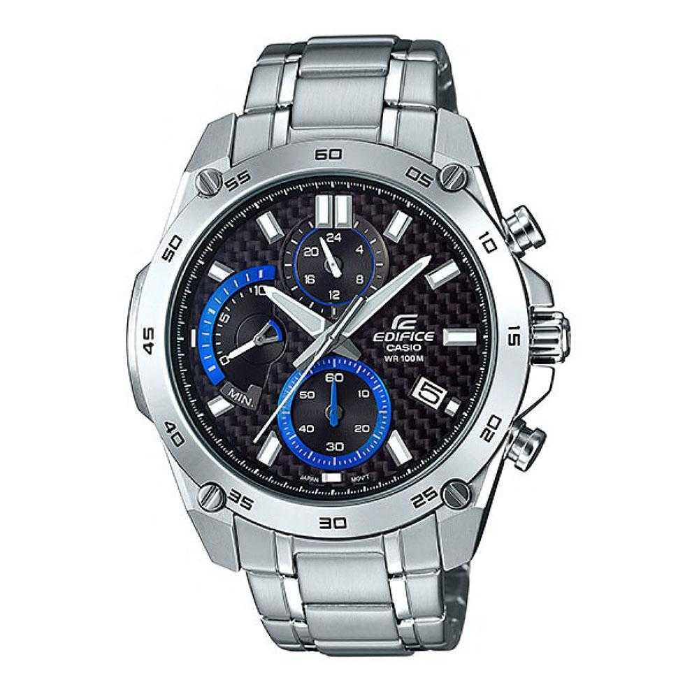 CASIO EDIFICE EFR-557CD-1AVUDF CHRONOGRAPH SILVER STAINLESS STEEL MEN'S WATCH - H2 Hub Watches