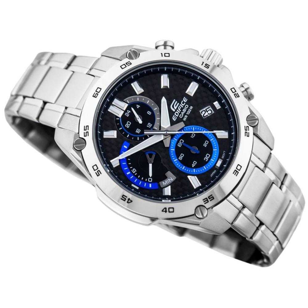 CASIO EDIFICE EFR-557CD-1AVUDF CHRONOGRAPH SILVER STAINLESS STEEL MEN'S WATCH - H2 Hub Watches