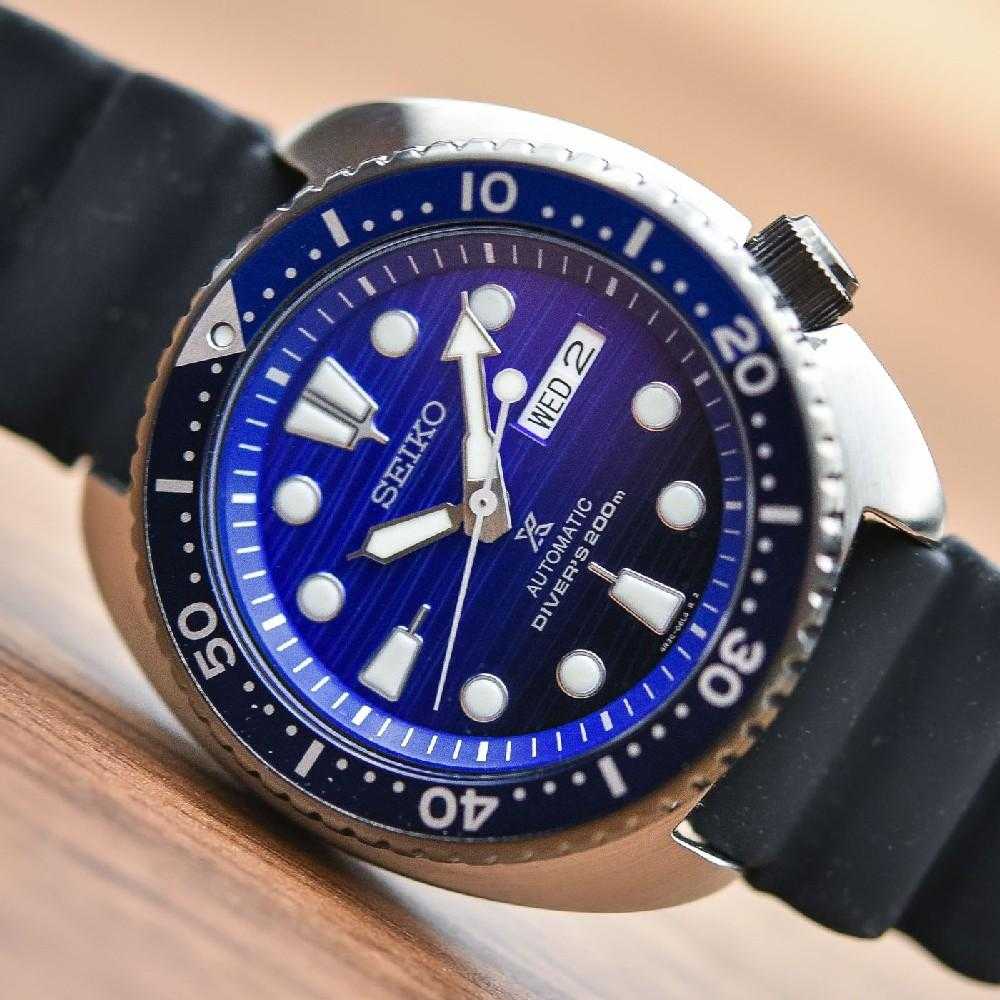 Seiko black turtle shop save the ocean