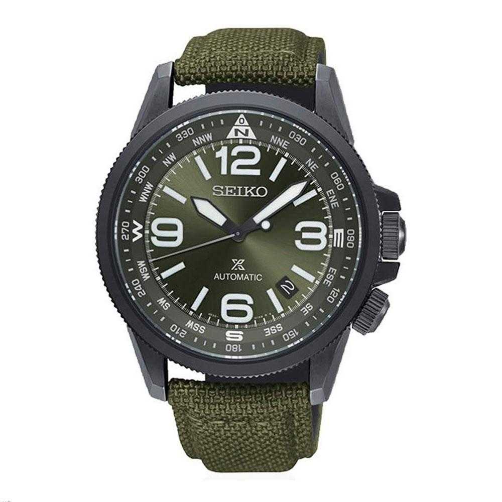 SEIKO PROSPEX SRPC33K1 AUTOMATIC MEN'S GREEN NYLON STRAP WATCH - H2 Hub Watches