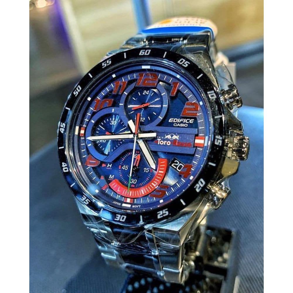 CASIO EDIFICE Official on Instagram: Black, red and blue with stainless  steel – which colourway are you choosing from our solar-powered EQS-950  series? ☀️ #casioedifice #edifice #casio #f1 #formula1 #chronograph #EQS950  #watchalert #