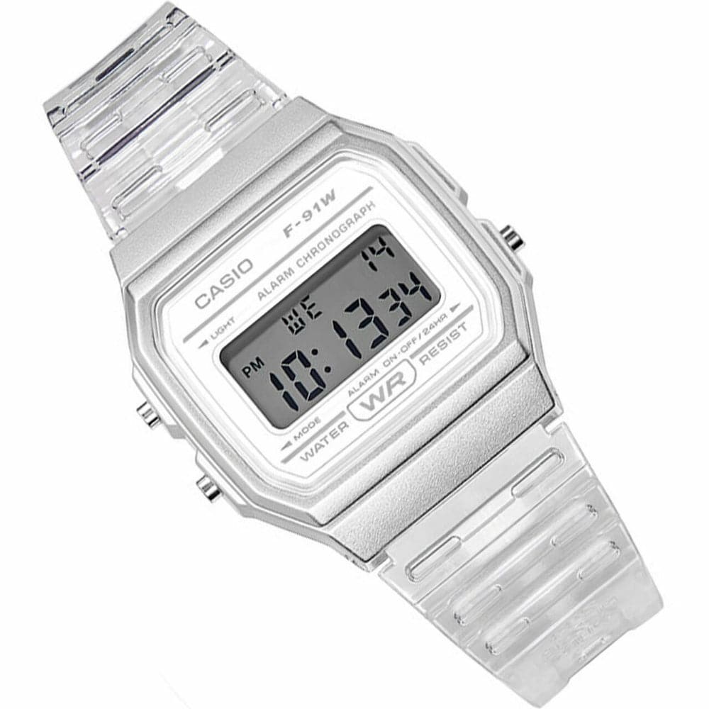 Casio f91w sale white