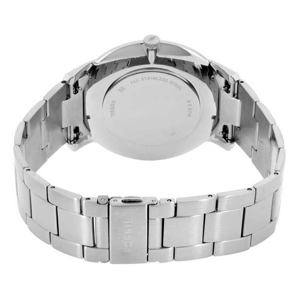 FOSSIL MINIMALIST ANALOG QUARTZ SILVER STAINLESS STEEL FS5307 MEN'S WATCH - H2 Hub Watches