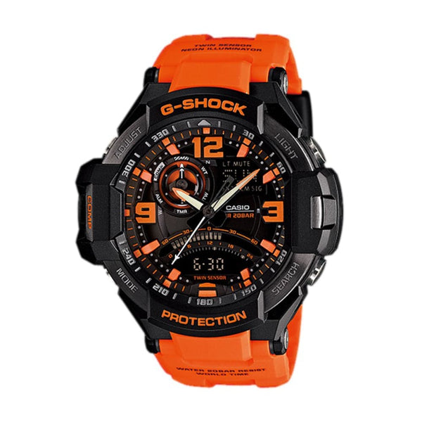 Casio G-Shock GA-1000-4ADR Orange Resin Master of G - Air Gravitymaster Men's Watch