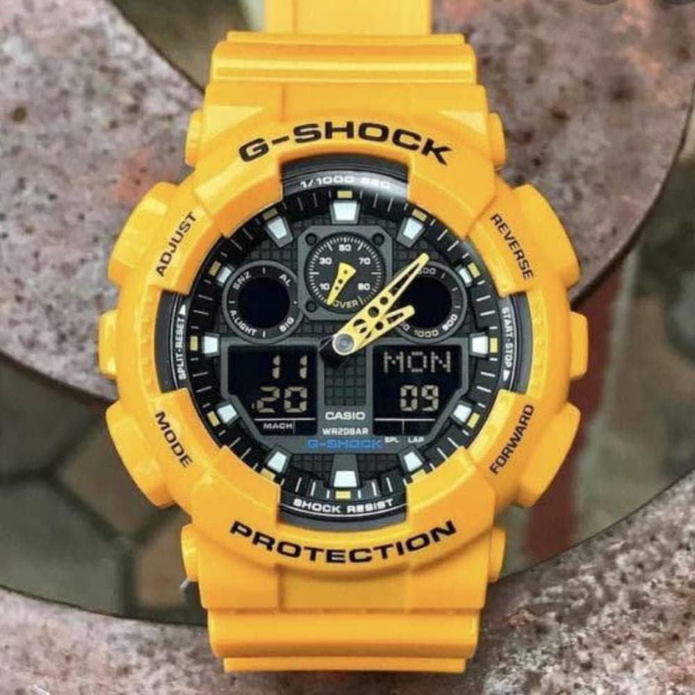 G shock ga 100 on sale bumblebee