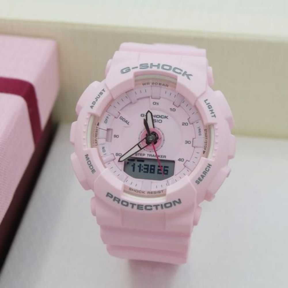 CASIO G-SHOCK GMA-S130-4ADR DIGITAL QUARTZ PINK RESIN WOMEN'S WATCH - H2 Hub Watches