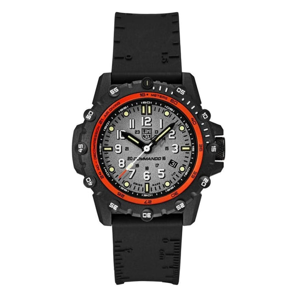 LUMINOX LM3301 THE COMMANDO FROGMAN DATE BLACK RUBBER MEN'S WATCH