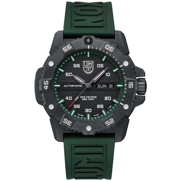 Luminox Master Carbon SEAL Automatic Series - 3877 Green Rubber Strap Men Watch LM3877