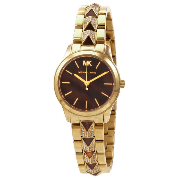 MICHAEL KORS MK6855P RUNAWAY MERCER GOLD TONE STAINLESS STEEL WOMEN'S WATCH