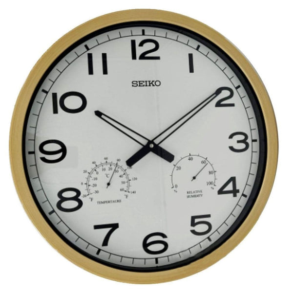 SEIKO QXA797BL WHITE DIAL ROUND WALL CLOCK