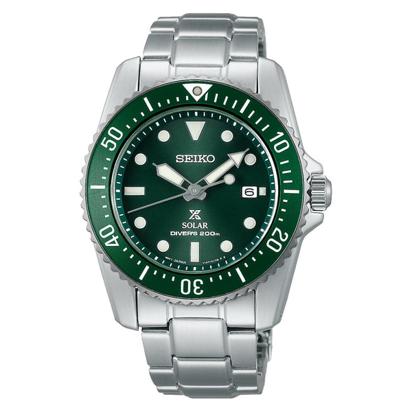 SEIKO PROSPEX SNE583P1 GREEN DIAL STAINLESS STEEL MEN'S WATCH