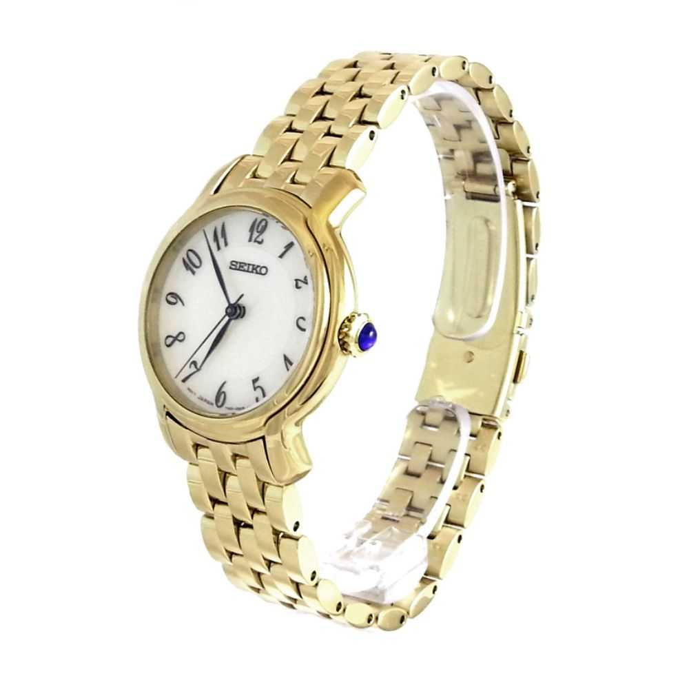 SEIKO GENERAL SRZ392P1 ANALOG STAINLESS STEEL WOMEN'S GOLD WATCH - H2 Hub Watches