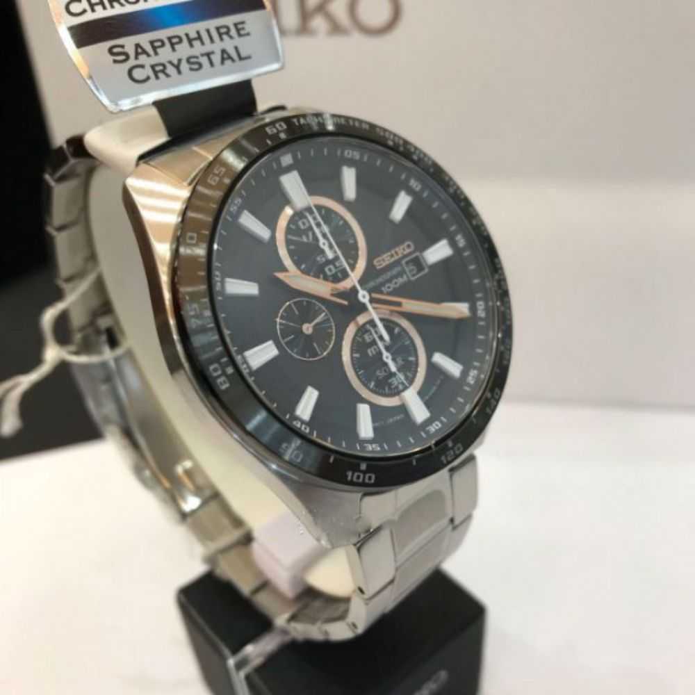 SEIKO CRITERIA SSC649P1 SOLAR CHRONOGRAPH STAINLESS STEEL MEN'S SILVER WATCH - H2 Hub Watches