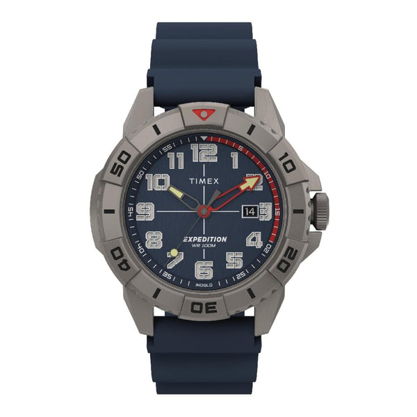 Timex Expedition Blue Dial And Silicone Strap Men Watch TW2V40800