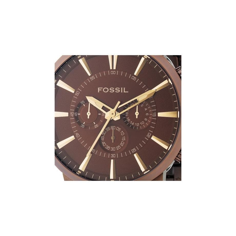 FOSSIL FS4357 CHRONOGRAPH BROWN DIAL IP STAINLESS STEEL BRACELET