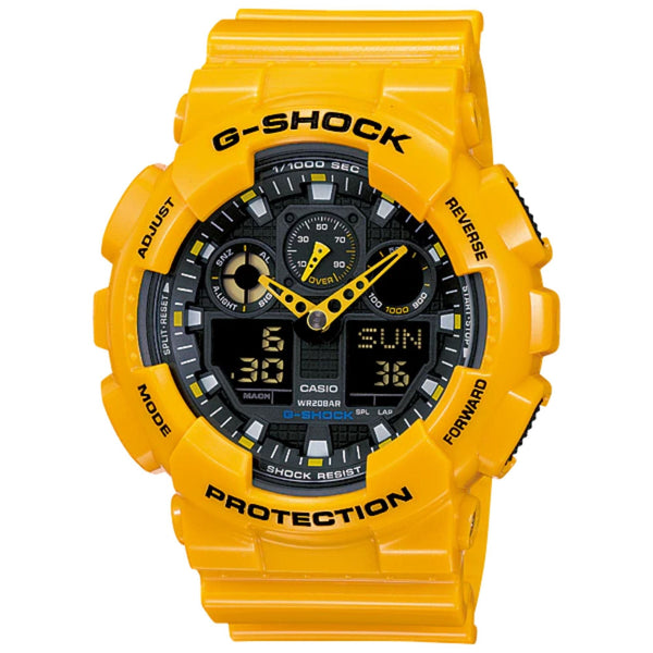 CASIO G-SHOCK GA-100A-9ADR-P ANALOG-DIGITAL MEN'S WATCH