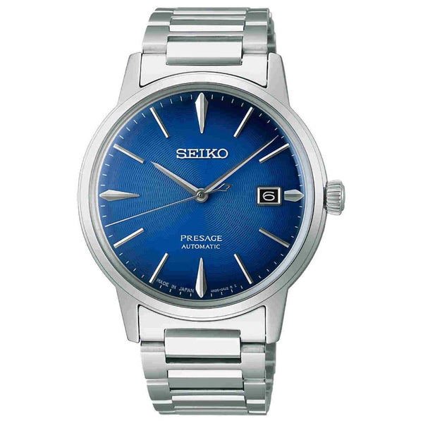 SEIKO PRESAGE AUTOMATIC SRPJ13J1 COCKTAIL TIME BLUE DIAL MEN'S WATCH